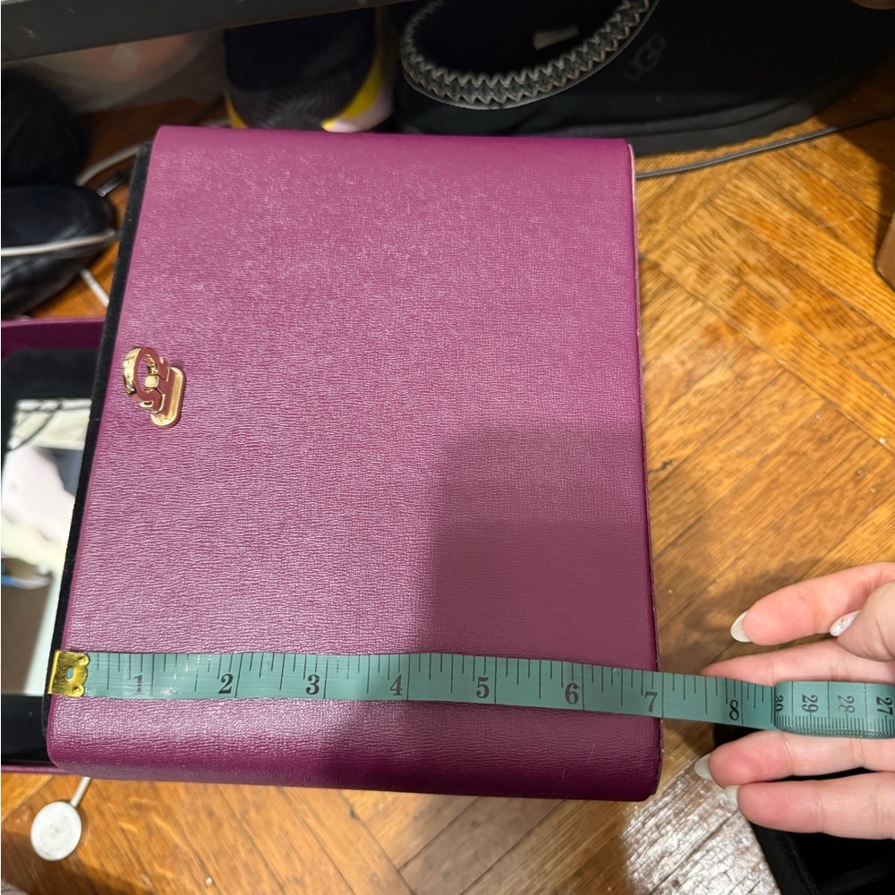 Makeup Purple Box Bag with Gold Accent - Picture 10 of 10